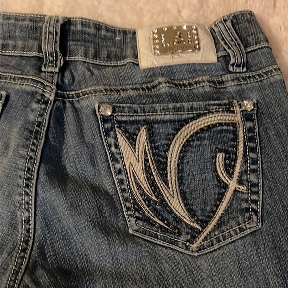 LAI jeans Denim - L.A. Idol Blue Skinny‎ Jeans with Embroidered Design